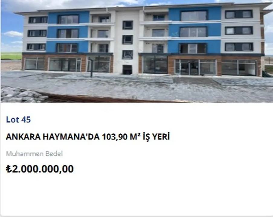 TOKİ 7 İlde 26 İş Yerini Yeniden Satışa Çıkarıyor! Açık Artırmada İkinci Tur Eylülde 12